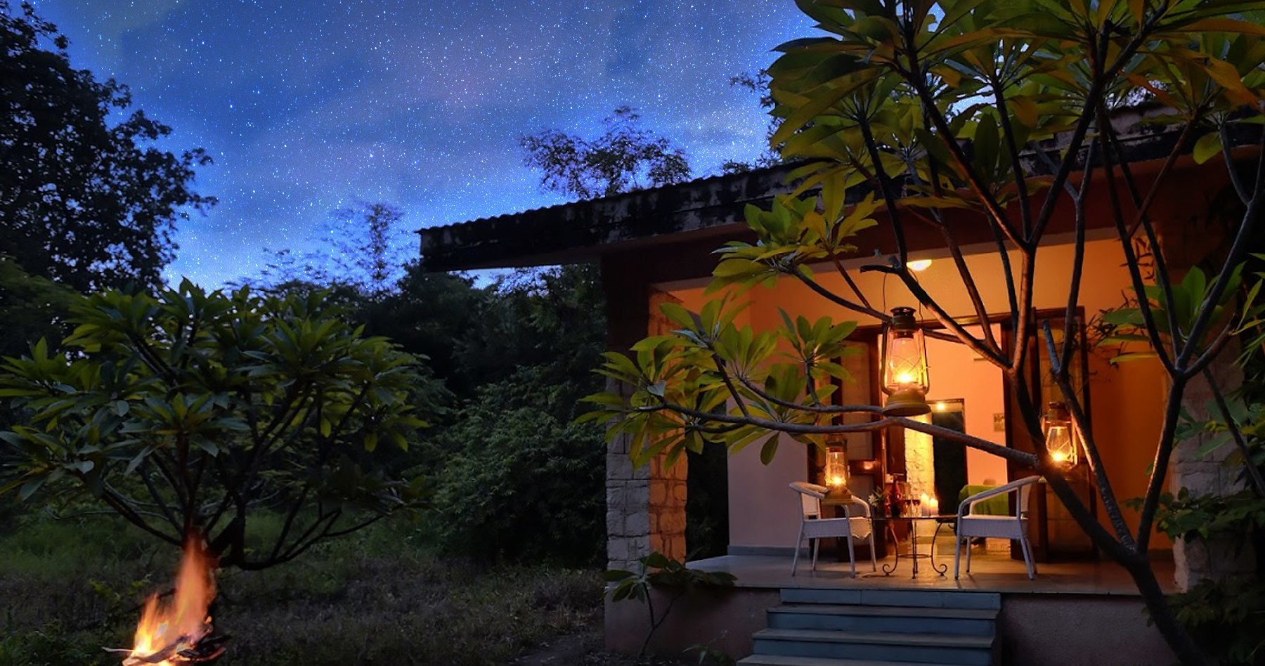 Stargazing in Pench Jungle Camp